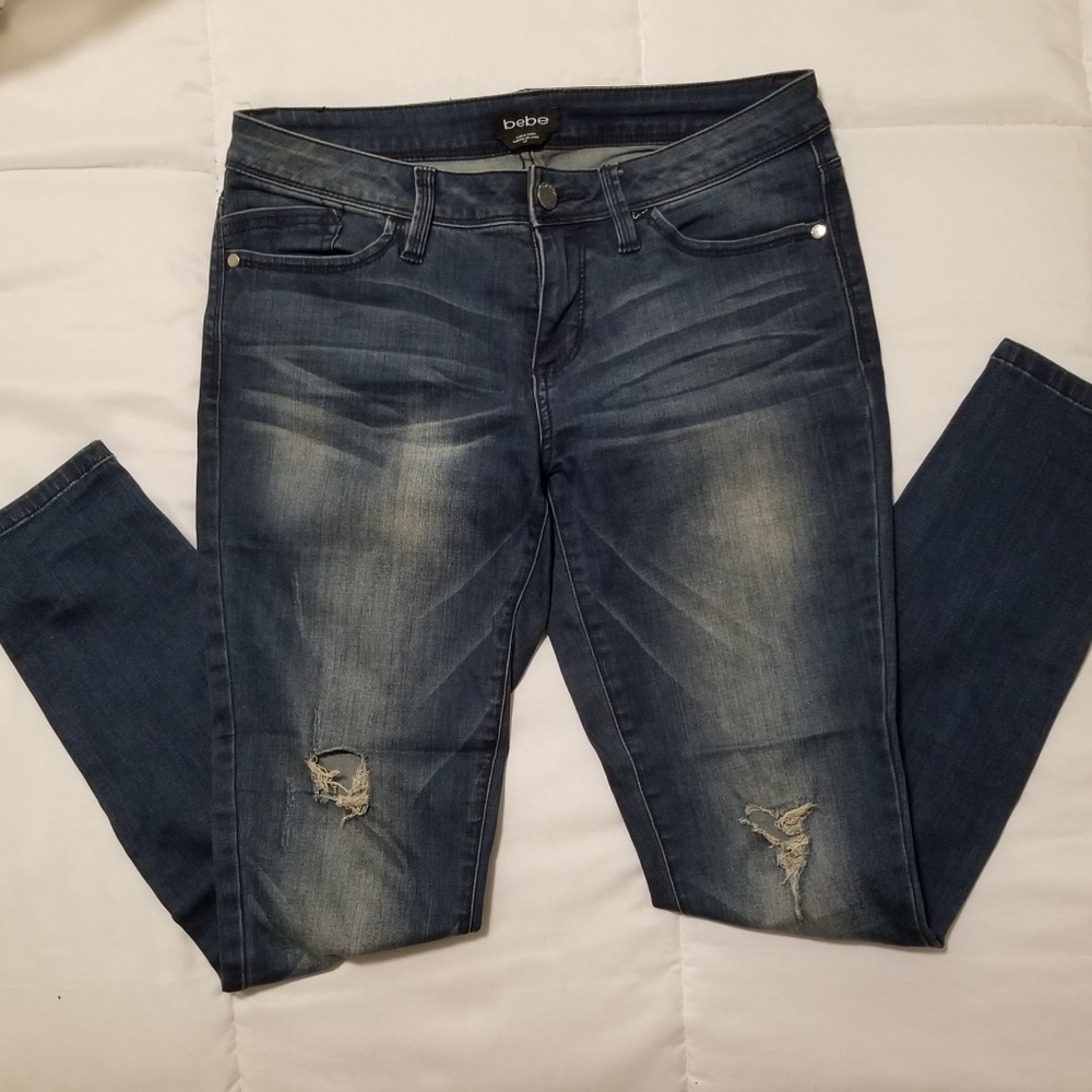Bebe Skinny Ankle Jeans